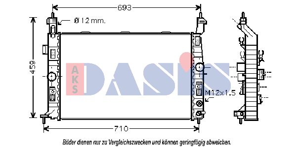 AKS DASIS Radiators, Motora dzesēšanas sistēma 150025N
